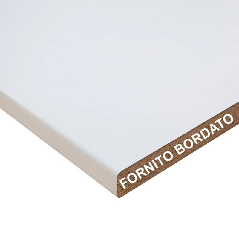 Top bordato cucina forato reversibile bianco 180 cm