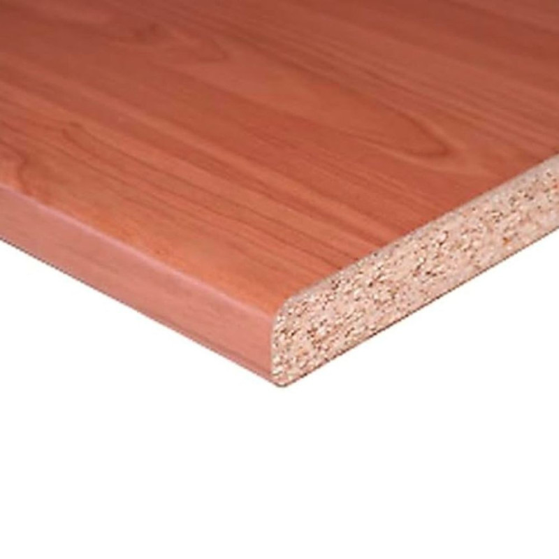 Top cucina sinistro forato ciliegio 195x60x3.8 cm resistente