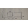 Top cucina sinistro forato ciliegio 195x60x3.8 cm resistente