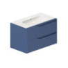 mobile bagno sospeso 80 cm azzurro | levante shop