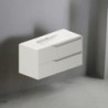 mobile bagno sospeso 100 cm cashmere opaco | levante shop