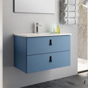 mobile bagno sospeso 60 cm blu | levante shop