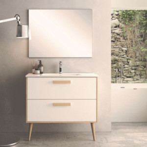 mobile bagno sospeso 80 cm rovere | levante shop