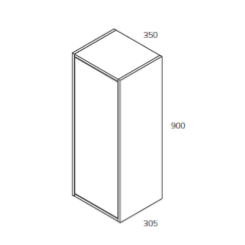 pensile bagno 35 cm nero opaco | levante shop