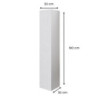 Pensile libreria 30x180 cm anta bianco frassinato moderno