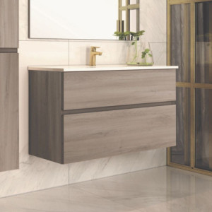 Mobile bagno 100 cm Rovere Grigio | levante shop
