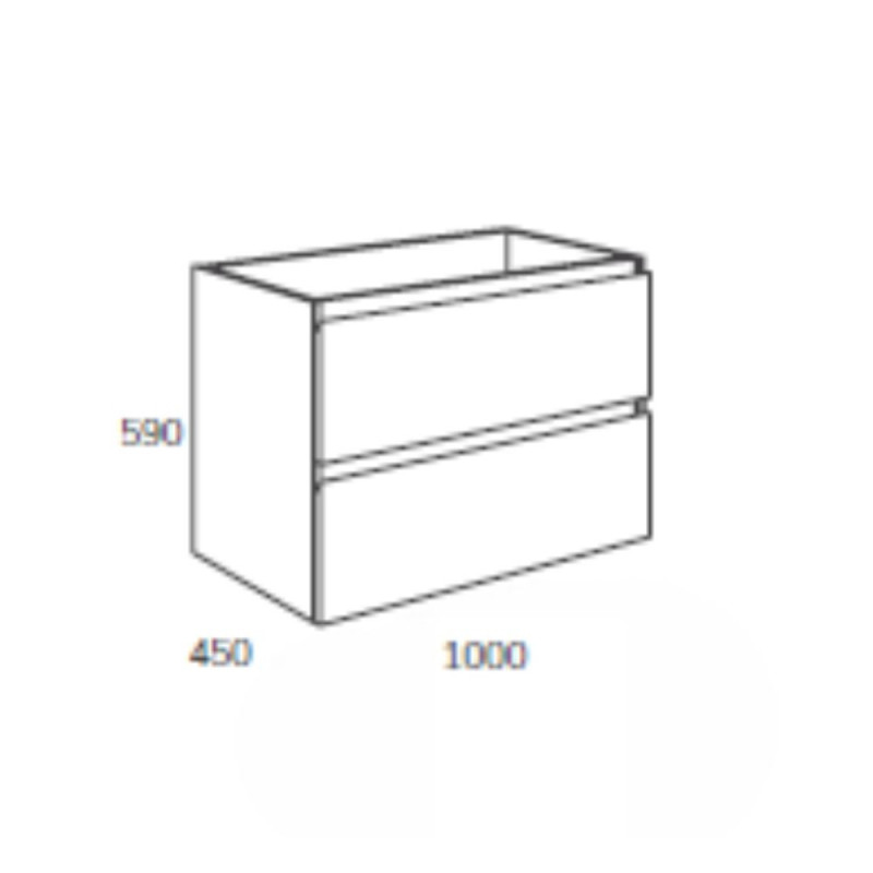Mobile bagno 100 cm Rovere | levante shop