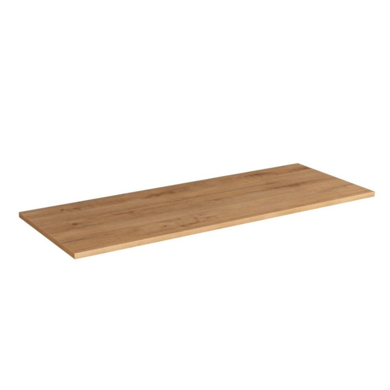 Top appoggio mobile bagno rovere 80x46x1,9 cm pratico ed elegante