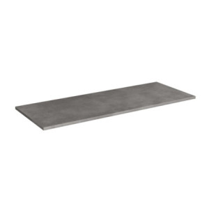 Top appoggio per mobile bagno cemento 120x46x1.9 cm