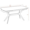 Tavolo allungabile Riley ceramica effetto marmo bianco lucido