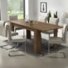 Tavolo allungabile Anthony 160x88 cm noce Eastwood shabby