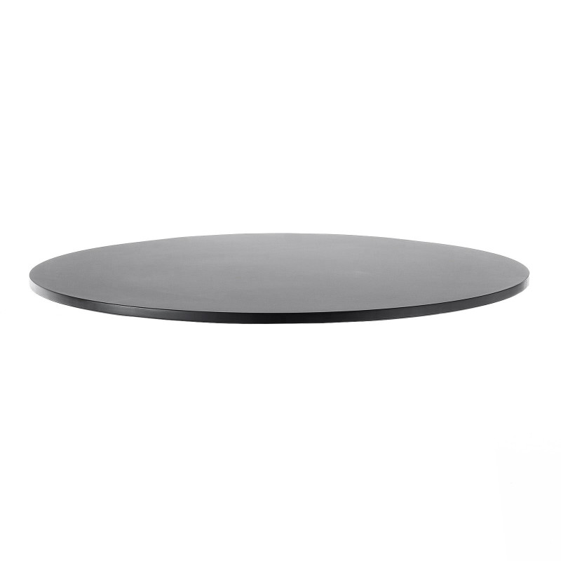 Pianale tavolo tondo 90x90x3,8 cm bordo poliuretano antracite