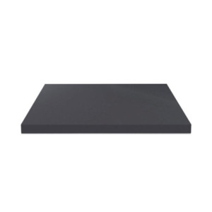 Top bagno 80x48x3,8 cm bordo poliuretano antracite satinato