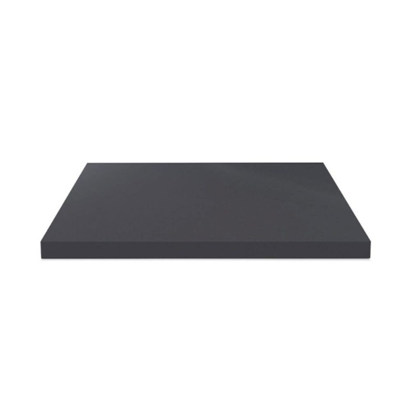 Top bagno 80x48x3,8 cm bordo poliuretano antracite satinato