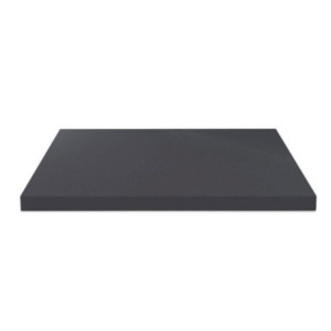 Top bagno 100x47x3,8 cm bordo poliuretano antracite satinato