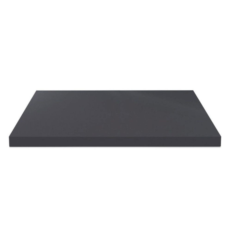 Top bagno 120x47x3,8 cm bordo poliuretano antracite satinato