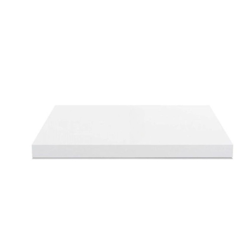 Top cucina non forato 90x60x4 cm bordo poliuretano bianco