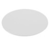 Pianale tavolo tondo 90x90x3,8 cm bordo poliuretano bianco