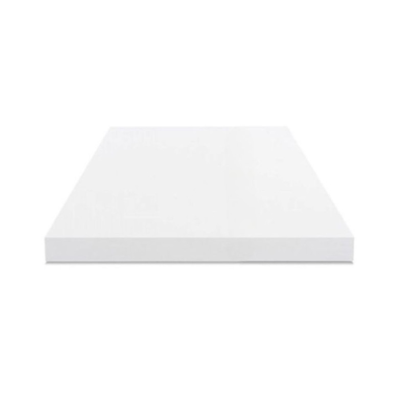 Top tavolo 80x80x4 cm bordo poliuretano bianco moderno