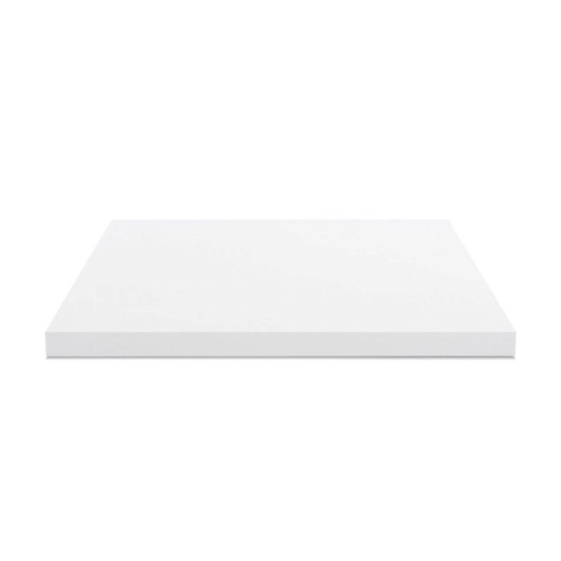 Top per bagno 80x48x4 cm bordo poliuretano bianco resistente