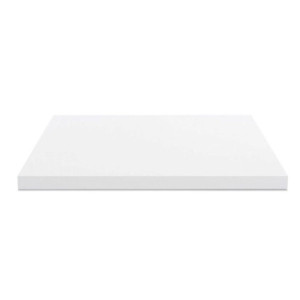 Top bagno 100x47x4 cm bordo poliuretano bianco moderno