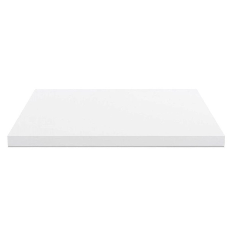 Top bagno 120x47x4 cm bordo poliuretano bianco moderno