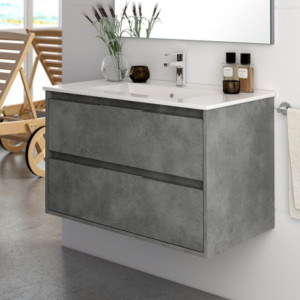 Mobile bagno 60 cm Cemento | levante shop