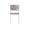 Sedia Modena Set B Alluminio Bianco E Corda Beige Moia