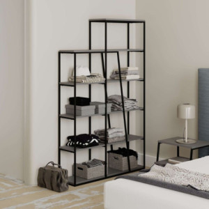 Zoom Libreria Pal colore antracite 110x29x178 cm
