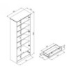 Armadio Timber 40A rovere anticato 2 ante 1 cassetto elegante