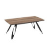 Tavolo allungabile Merkur top rovere hazar gambe nere moderno