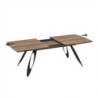 Tavolo allungabile Merkur top rovere hazar gambe nere moderno