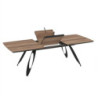 Tavolo allungabile Merkur top rovere hazar gambe nere moderno