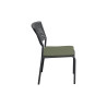 Sedia Modena Set B Alluminio Antracite E Corda Verde Moia