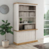 Libreria Anthony III 2 ante scorrevoli 3 ripiani rovere wotan shabby