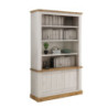 Libreria Anthony III 2 ante scorrevoli 3 ripiani rovere wotan shabby