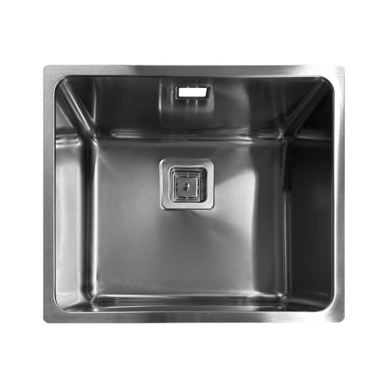 Lavello sottotop vasca 45 foro quadro inox moderno cucina