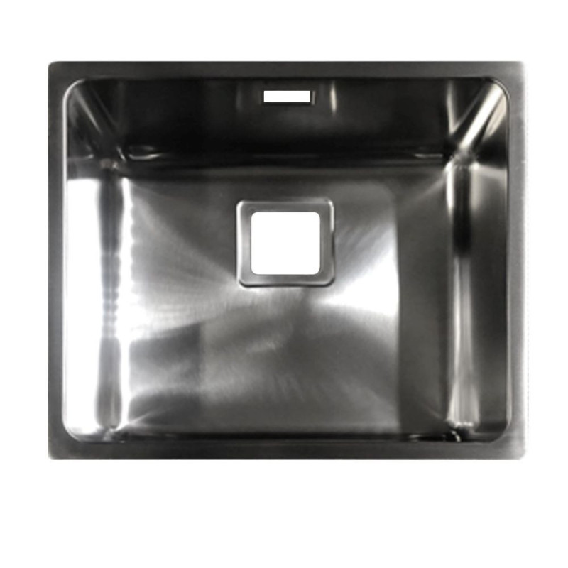 Lavello sottotop vasca 45 foro quadro inox moderno cucina