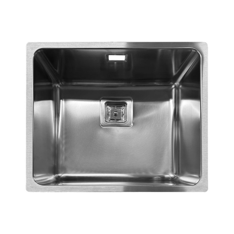Lavello sottotop vasca 45 foro quadro inox moderno cucina