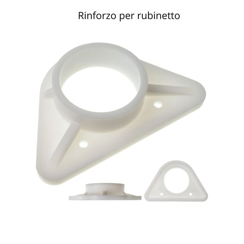 Lavello sottotop vasca 45 foro quadro inox moderno cucina