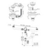 Sifone 2 vie lavelli quarzo pilettone eco troppopieno inox