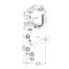 Sifone 1 via lavelli quarzo pilettone eco troppopieno inox