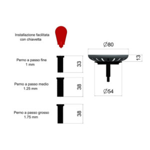 Zoom Set di 18 Scattini tappo a griglia universale per lavelli