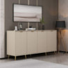 Madia Kale 4 ante filo effetto cannettato cashmere oro moderna