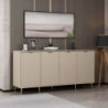 Madia Kale 4 ante filo effetto cannettato cashmere oro moderna