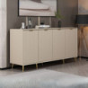 Madia Kale 4 ante filo effetto cannettato cashmere oro moderna