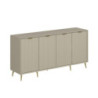 Madia Kale 4 ante filo effetto cannettato cashmere oro moderna