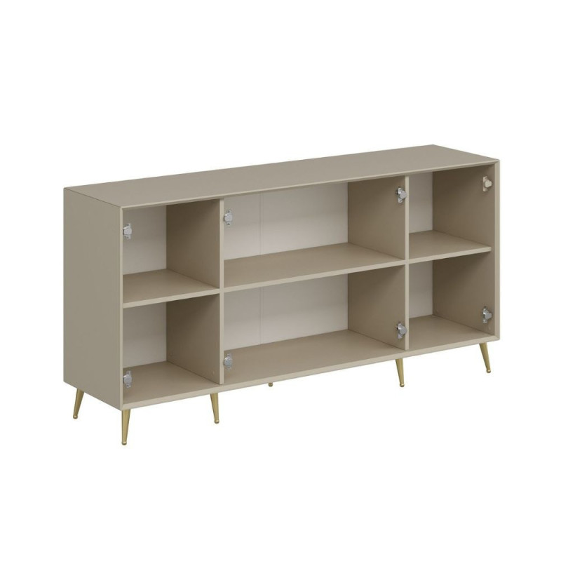 Madia Kale 4 ante filo effetto cannettato cashmere oro moderna