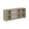Madia Kale 4 ante filo effetto cannettato cashmere oro moderna