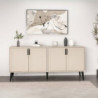 Madia Prime 4 ante cashmere maniglie piedini neri moderna